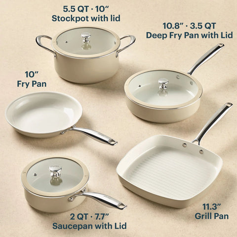 Pyrex® Ceramic Cookware 8-Piece Set