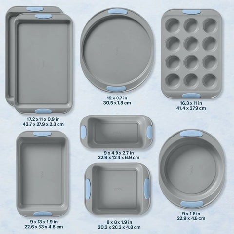 Pyrex® Metal Bakeware 8-Piece Set in Cerulean