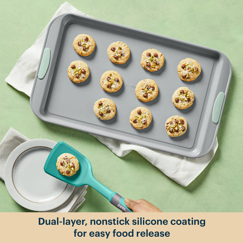 Pyrex® Metal Bakeware 3-Piece Large Cookie Sheet Set in Sage