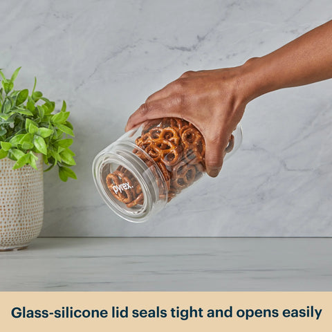 Pyrex® 3-Piece Glass Canister Set